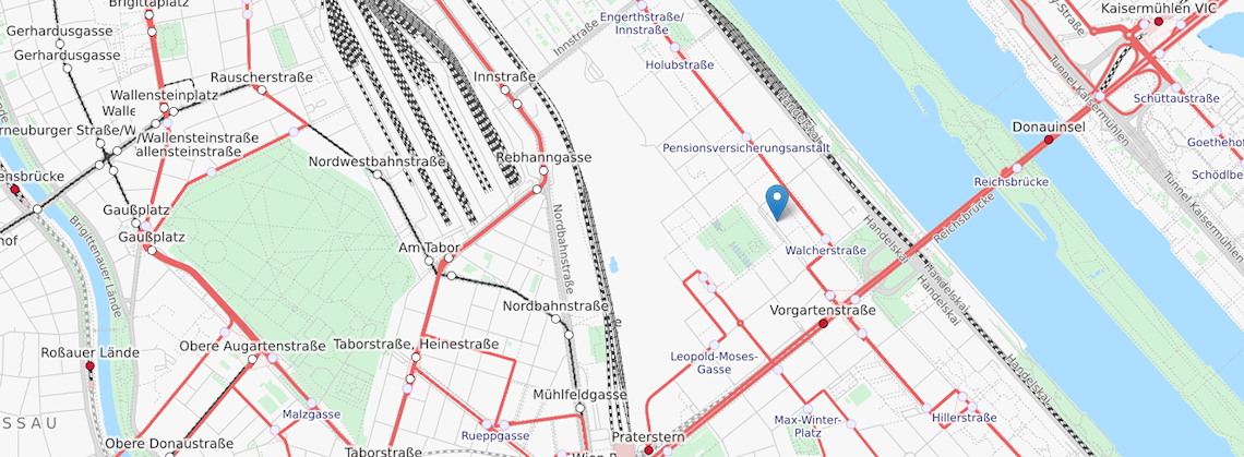 Lagekarte: Vorgartenstrasse 145-157, 1020 Wien